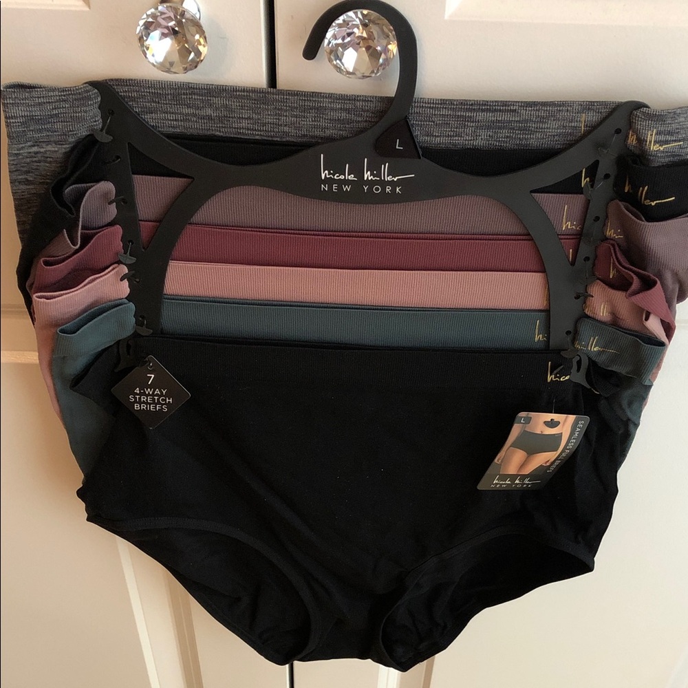 Nicole Miller Women's Briefs in Black, Pink, and Blue